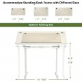 58 x 28 Inch Universal Tabletop for Standard and Standing Desk Frame - Gallery View 15 of 35