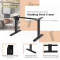 Electric Sit to Stand Adjustable Desk Frame with Button Controller - Gallery View 8 of 20
