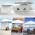 10 x 10 Feet Pop Up Tent Slant Leg Canopy with Roll-up Side Wall - Gallery View 56 of 60