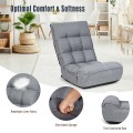 4-Position Adjustable Floor Chair Folding Lazy Sofa - Gallery View 29 of 31