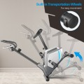 Magnetic Exercise Bike Upright Cycling Bike with LCD Monitor and Pulse Sensor - Gallery View 5 of 12
