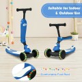 2-in-1 Kids Kick Scooter with Flash Wheels for Girls and Boys from 1.5 to 6 Years Old - Gallery View 19 of 30