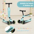 2-in-1 Kids Kick Scooter with Flash Wheels for Girls and Boys from 1.5 to 6 Years Old - Gallery View 8 of 30