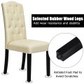 Set of 2 Modern Tufted Dining Chairs with Padded Seat - Gallery View 22 of 36