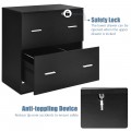 2-Drawer Lateral File Cabinet with Lock for Office and Home - Gallery View 10 of 12