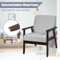 Mid-Century Retro Fabric Accent Armchair for Living Room - Gallery View 48 of 60