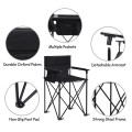 Portable 38 Inch Oversized High Camping Fishing Folding Chair - Gallery View 10 of 12