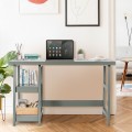 Trestle Computer Desk Home Office Workstation with Removable Shelves - Gallery View 17 of 30