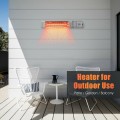 1500W Infrared Patio Heater with Remote Control and 24H Timer for Indoor and Outdoor - Gallery View 8 of 10