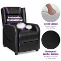 Adjustable Modern Gaming Recliner Chair with Massage Function and Footrest - Gallery View 22 of 22