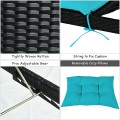 Adjustable Patio Rattan Lounge Chair with Cushions - Gallery View 11 of 35