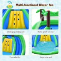 Inflatable Water Park Pool Bounce House Dual Slide Climbing - Gallery View 10 of 12