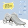 Freestanding Baby Mini Play Climber Slide Set with HDPE anf Anti-Slip Foot Pads - Gallery View 19 of 23