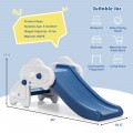 Freestanding Baby Mini Play Climber Slide Set with HDPE anf Anti-Slip Foot Pads - Gallery View 7 of 23