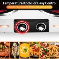 Ceramic Infrared Countertop Stove with Temperature Control and Insulated Cool Handles