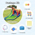 Inflatable Kid Bounce House Slide Climbing Splash Park Pool Jumping Castle Without Blower - Gallery View 8 of 8