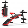 Multi-Functional Foldable Weight Bench Adjustable Sit-up Board with Monitor - Gallery View 10 of 16