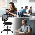 Adjustable Height Mid Back Mesh Drafting Office Chair