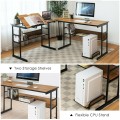 L-Shaped Computer Desk with Tiltable Tabletop - Gallery View 48 of 48