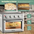 19 Qt Dehydrate Convection Air Fryer Toaster Oven with 5 Accessories - Gallery View 10 of 24