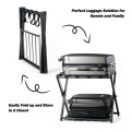Set of 2 Folding Metal Luggage Rack Suitcase - Gallery View 5 of 12