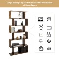 6-Tier S-Shaped  Style Storage Bookshelf - Gallery View 22 of 34