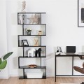 6-Tier S-Shaped  Style Storage Bookshelf - Gallery View 2 of 34