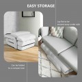Folding Lazy Floor Chair Sofa with Armrests and Pillow - Gallery View 39 of 40