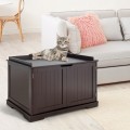 Cat Litter Box Enclosure with Double Doors for Large Cat and Kitty - Gallery View 36 of 40