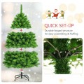 4.5/6.5/7.5 Feet Unlit Artificial Christmas Tree with Metal Stand - Gallery View 20 of 31