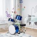 5 Pieces Junior Drum Set with 5 Drums - Gallery View 11 of 20