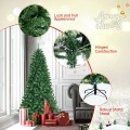 6/7/8 Feet Artificial Christmas Tree with Remote-controlled Color-changing LED Lights - Gallery View 11 of 38