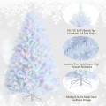 Artificial Christmas Tree with Iridescent Branch Tips and Metal Base - Gallery View 17 of 36