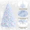 Artificial Christmas Tree with Iridescent Branch Tips and Metal Base - Gallery View 29 of 36