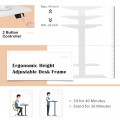 Electric Sit to Stand Adjustable Desk Frame with Button Controller - Gallery View 19 of 20