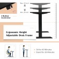 Electric Sit to Stand Adjustable Desk Frame with Button Controller - Gallery View 9 of 20