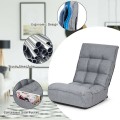 4-Position Adjustable Floor Chair Folding Lazy Sofa - Gallery View 25 of 31