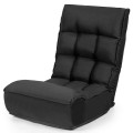 4-Position Adjustable Floor Chair Folding Lazy Sofa - Gallery View 13 of 31
