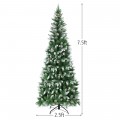 5 / 6 / 7.5 Feet Artificial Pencil Christmas Tree with Pine Cones - Gallery View 23 of 28