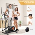 Elliptical Exercise Machine Magnetic Cross Trainer with LCD Monitor - Gallery View 9 of 11