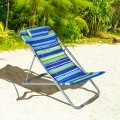 Portable Beach Chair Set of 2 with Headrest