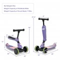 2-in-1 Kids Kick Scooter with Flash Wheels for Girls and Boys from 1.5 to 6 Years Old - Gallery View 24 of 30