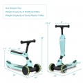 2-in-1 Kids Kick Scooter with Flash Wheels for Girls and Boys from 1.5 to 6 Years Old - Gallery View 4 of 30