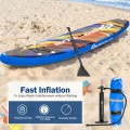 Inflatable Stand Up Paddle Board with Backpack Aluminum Paddle Pump - Gallery View 20 of 22