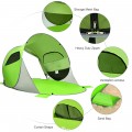 Pop Up Beach Tent Anti-UV UPF 50+ Portable Sun Shelter for 3-4 Person - Gallery View 16 of 22