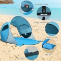 Pop Up Beach Tent Anti-UV UPF 50+ Portable Sun Shelter for 3-4 Person - Gallery View 5 of 22