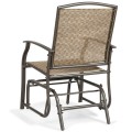 2 Pieces Patio Swing Single Glider Chair Rocking Seating - Gallery View 13 of 13
