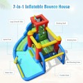 Inflatable Bouncer Bounce House with Water Slide Splash Pool without Blower - Gallery View 5 of 12