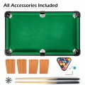 24” Mini Tabletop Pool Table Set Indoor Billiards Table with Accessories - Gallery View 9 of 12