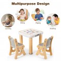 Adjustable Kids Activity Play Table and 2 Chairs Set withStorage Drawer - Gallery View 20 of 36